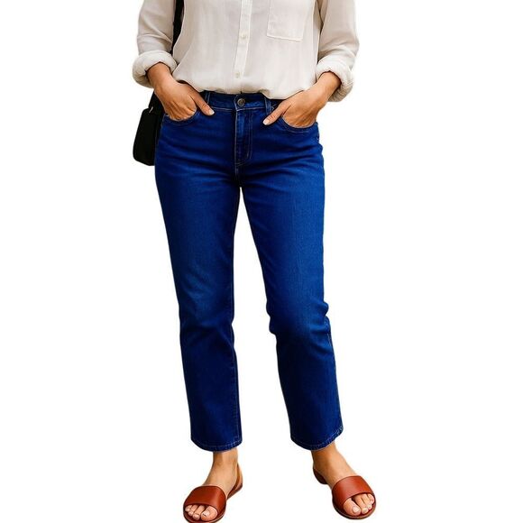 Chico’s Platinum Denim Jeans Size 1/Small Short - Picture 1 of 9